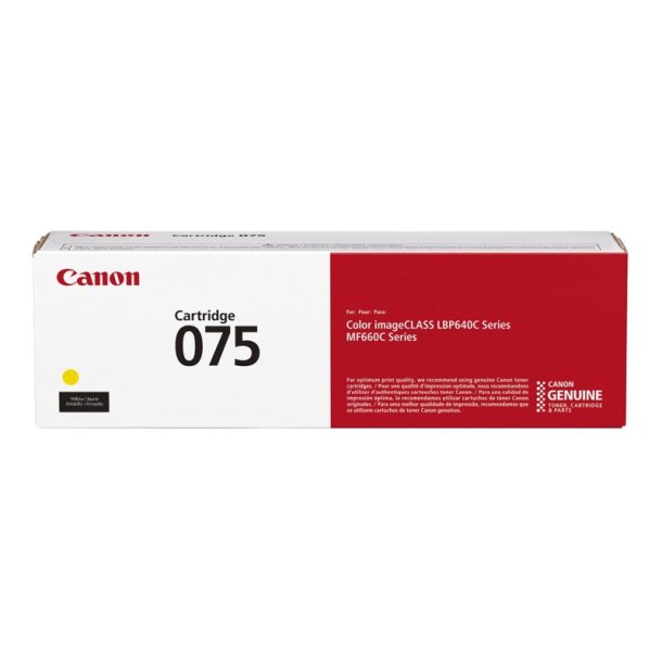 Canon 075 Y original tonerpatron Yellow - 1300 sider